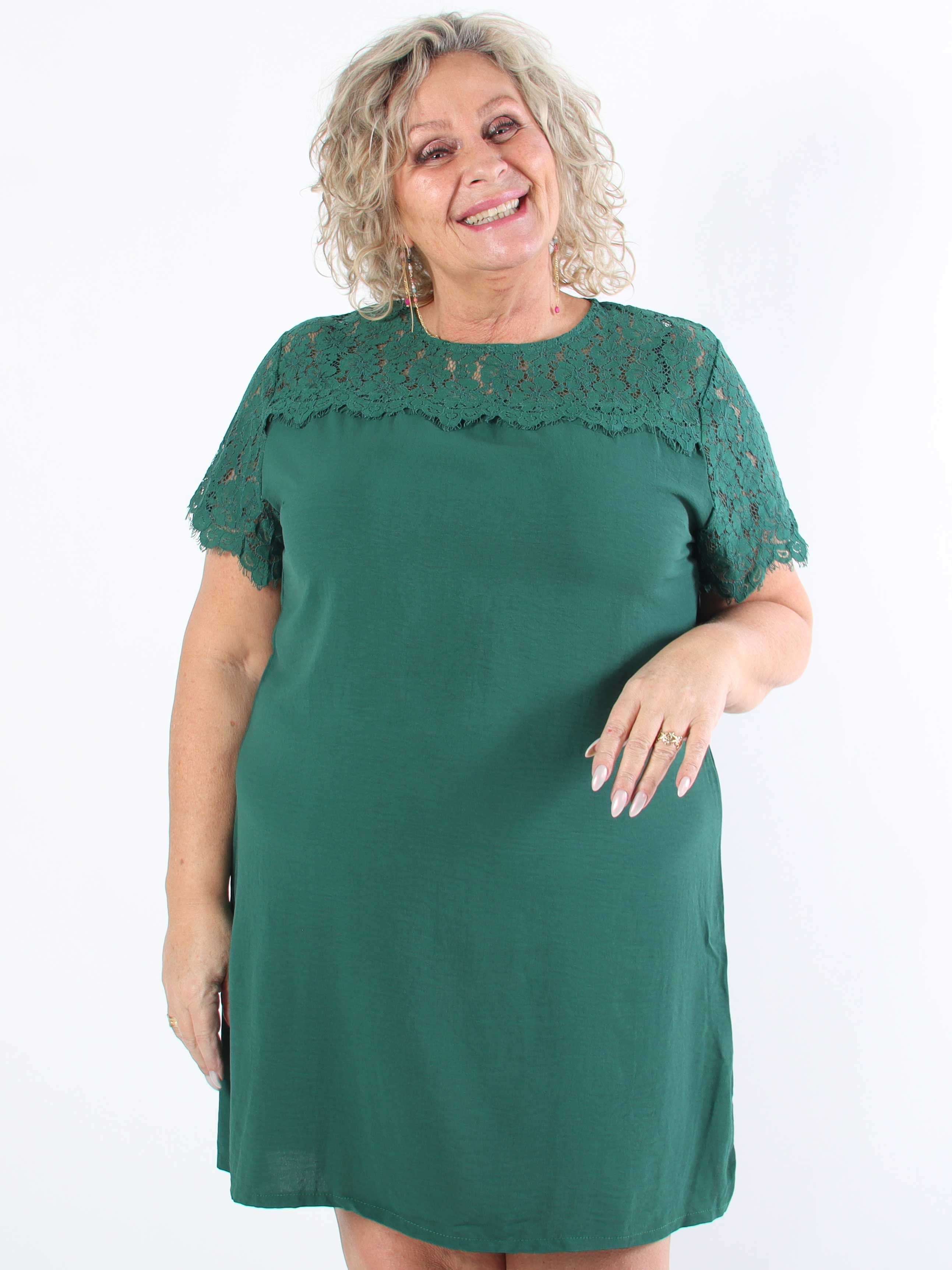 Tatjana - Söt tunikaklänning med spetstopp